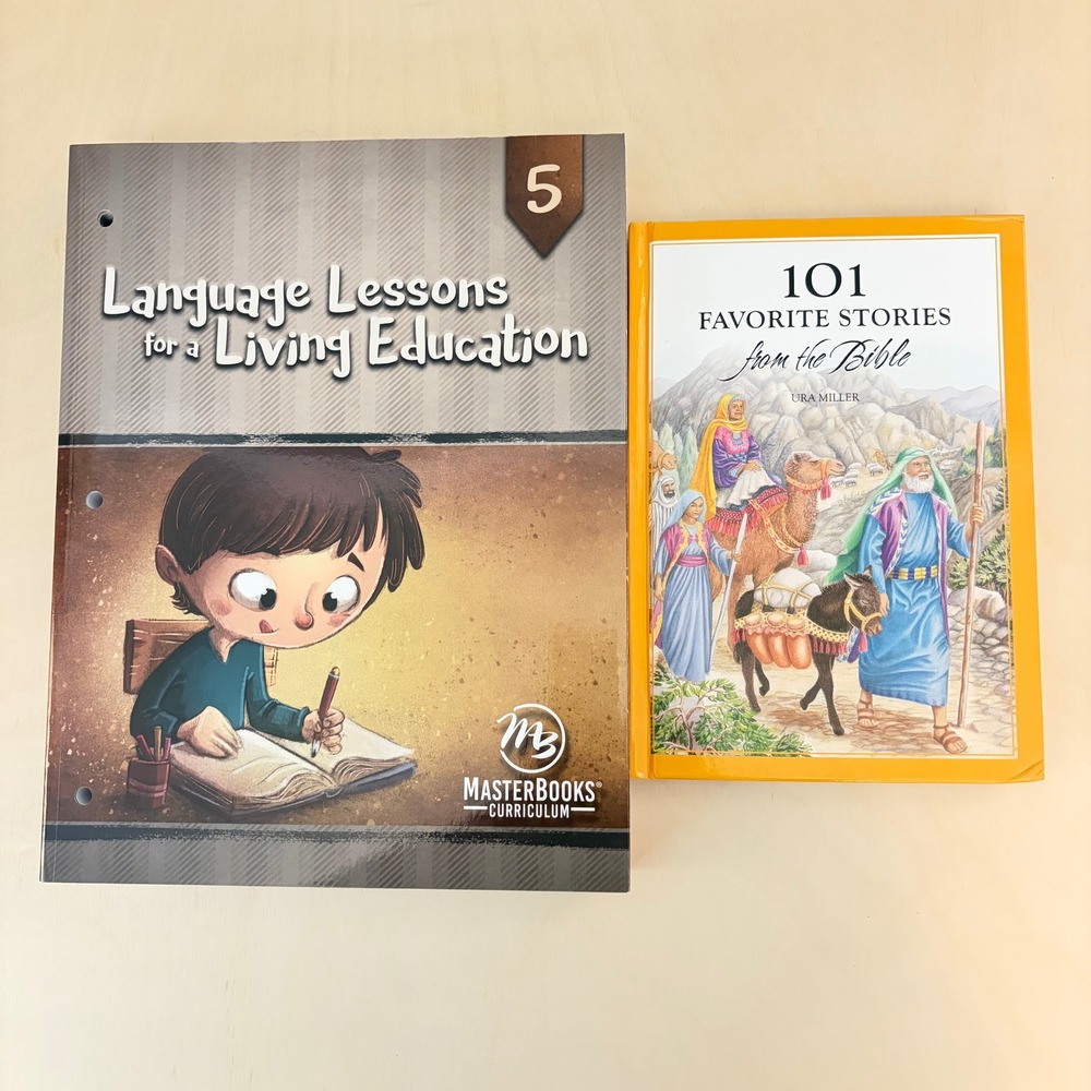 Master Books Language Arts Level 5 Set of 2 NEW Homeschool Curriculum Bible